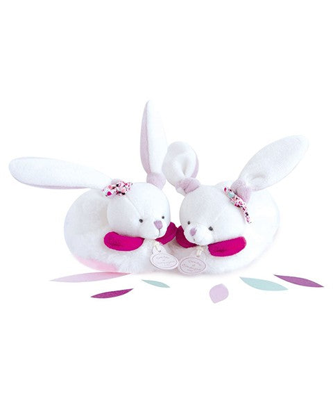 Chaussons bébé avec hochets Cerise le lapin - 6/12 mois