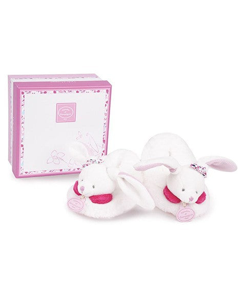 Chaussons bébé avec hochets Cerise le lapin - 6/12 mois