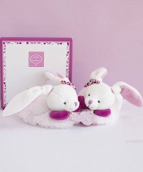 Chaussons bébé avec hochets Cerise le lapin - 6/12 mois