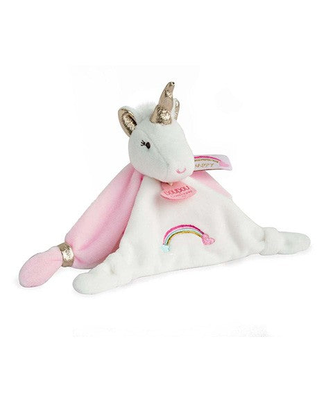 DOUDOU Lucie the unicorn Flat pink comforter