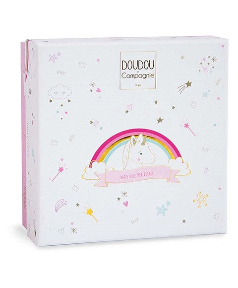 DOUDOU Lucie the unicorn Flat pink comforter
