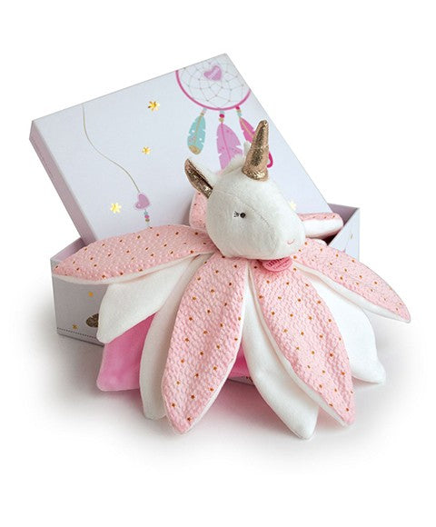 DOUDOU Attrape-rêve Doudou pétale licorne
