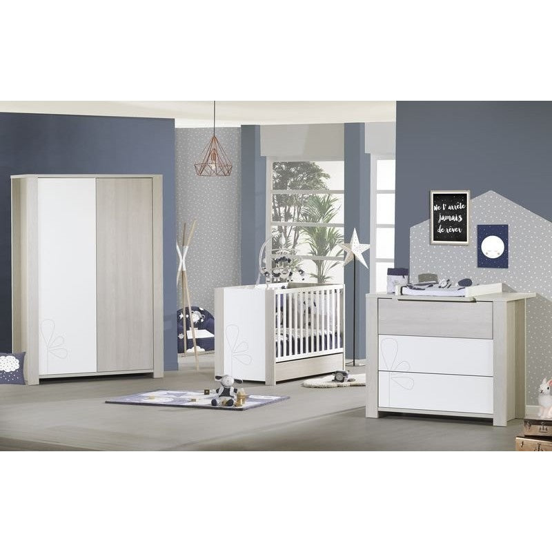 Sauthon LIT BEBE 120x60 AVEC DECOR NEW OPALE
