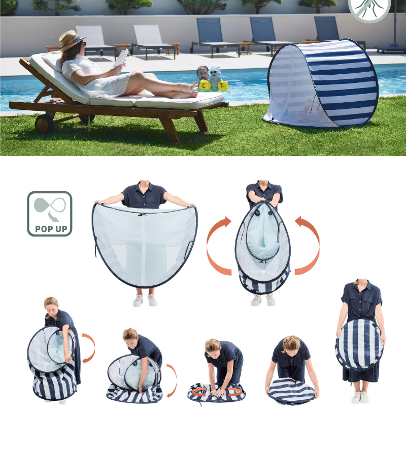 BABYMOOV Tente Anti-UV Marinière