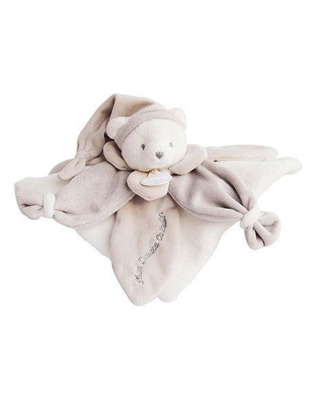 Doudou plat Ours Collector taupe - 24 cm