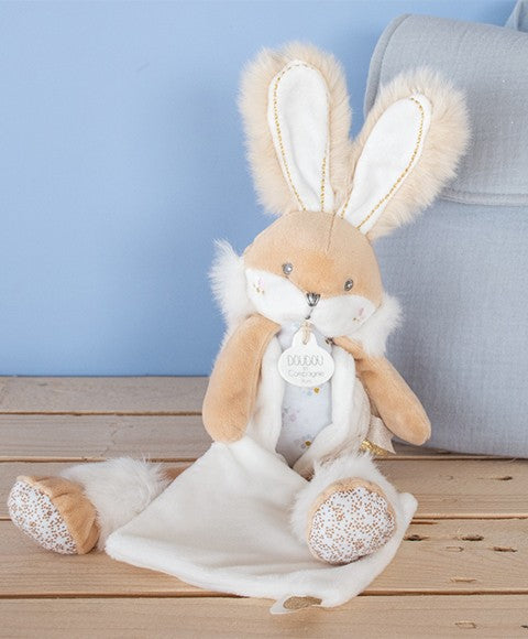 DOUDOU White sugar bunny with cuddly toy