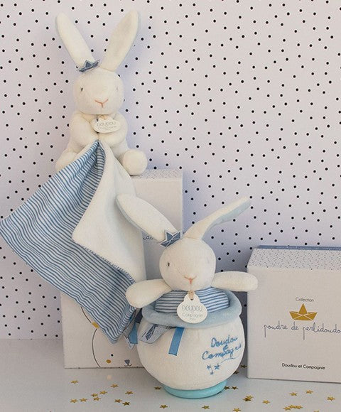 DOUDOU RABBIT SAILOR - puppet with cuddly toy