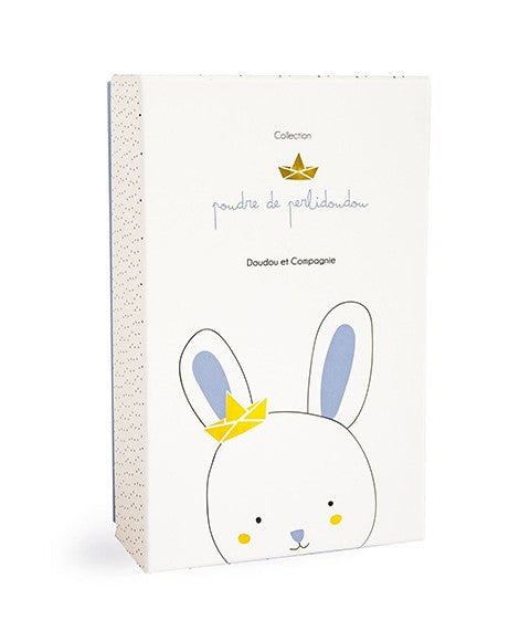 Peluche musicale lapin matelot bleu - 14 cm