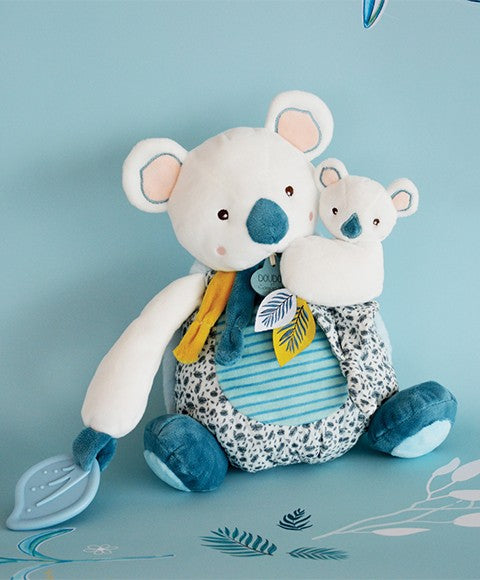 Coffret peluche d'activités Yoca le koala et son bébé - 25 cm