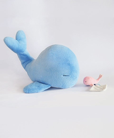 Peluche géante baleine bleue - 60 cm