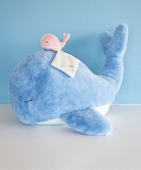 Peluche géante baleine bleue - 60 cm