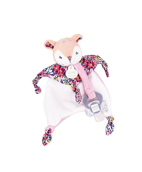 Doudou attache sucette Faon - - BOH'AIME - 20 cm