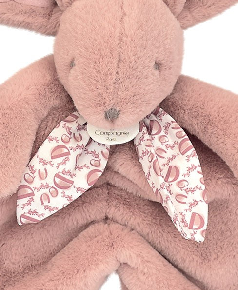 Lapin DOUDOU® - Doudou lapin Rose poudré - 29 cm