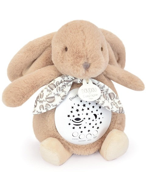 Veilleuse Lapin Musicale Projection mur et chansons Douces - Beige