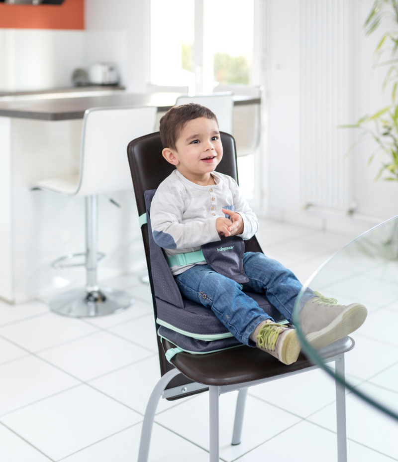 BABYMOOV Up &amp; Go Booster Seat - Height adjustable Gray