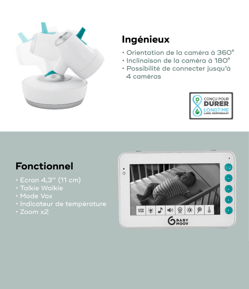 BABYMOOV YOO-Moov 360° Video Baby Monitor