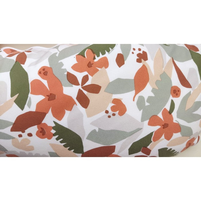 Nude pink maternity cushion - floral