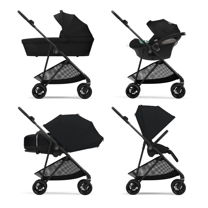 Cybex Melio Carbon Deep Black Stroller