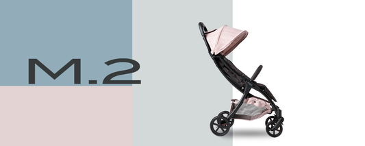 Poussette compacte M2 - Rose